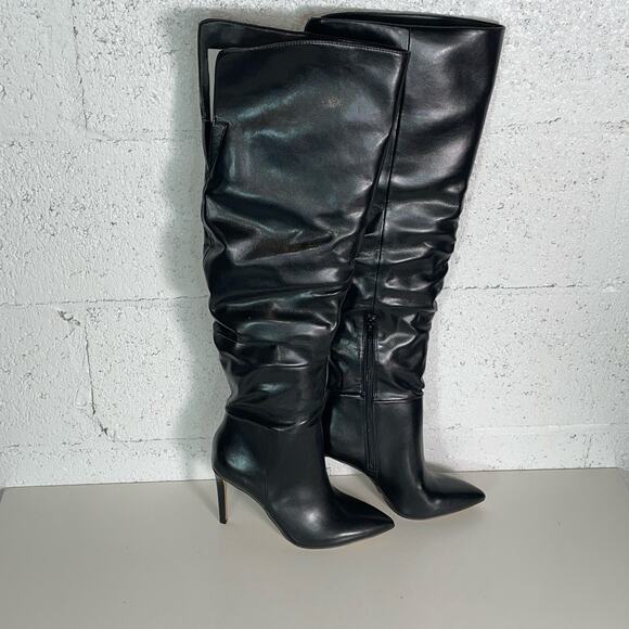 Inc Womens Black Slouch Iyonna Pointed Toe Stiletto Dress Boots 5.5 M - Picture 11 of 16